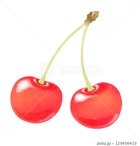 さくらんぼのイラスト さくらんぼのイラスト 129456410