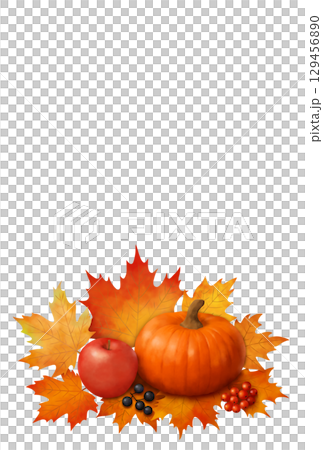 秋季素材〈明信片〉 A-1 129456890