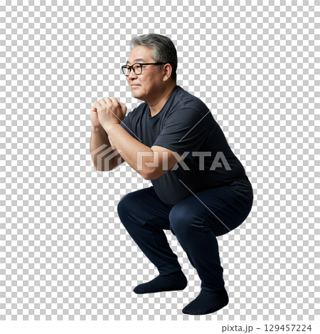 訓練肌肉的男人 129457224