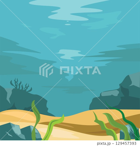 sea underwater vector background element design sea underwater vector background element design 129457393