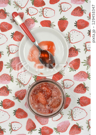 Homemade strawberry jam Homemade strawberry jam 129458347