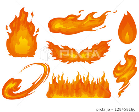 炎イラスト 炎イラスト 129459166
