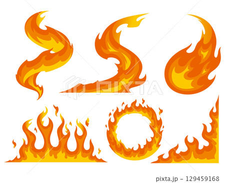 炎イラスト 炎イラスト 129459168
