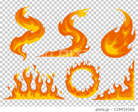 炎イラスト 炎イラスト 129459168