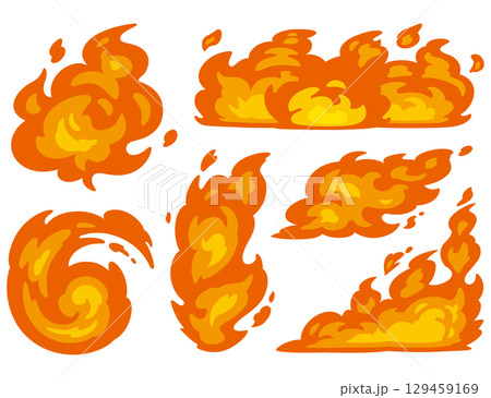 炎イラスト 炎イラスト 129459169
