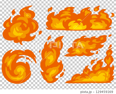 炎イラスト 炎イラスト 129459169