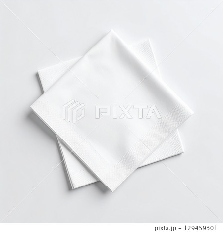 tissue paper on white background mock up 129459301