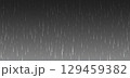 Rainfall texture. Vector illustration of vertical white rain streak isolated on transparent backdrop 129459382