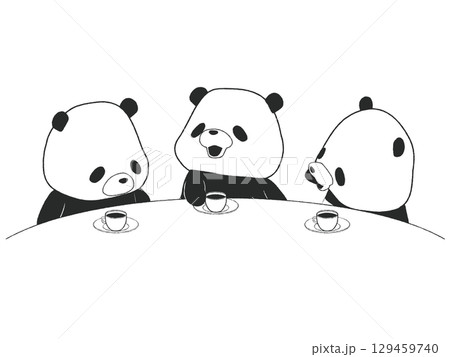 おしゃべりするパンダ おしゃべりするパンダ 129459740