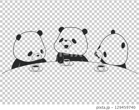 おしゃべりするパンダ おしゃべりするパンダ 129459740