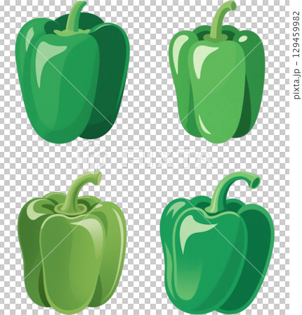 甜椒的矢量圖解 129459982