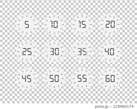 秒錶計時器時間插圖集 秒錶計時器時間插圖集 129460174