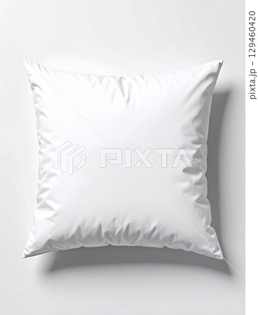 white pillow on white mock up 129460420