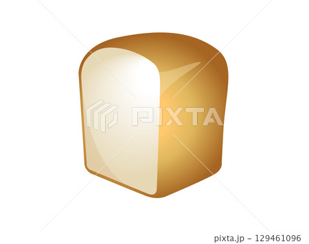 Loaf of white or wheat bread icon Loaf of white or wheat bread icon 129461096