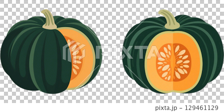 かぼちゃのイラスト かぼちゃのイラスト 129461129