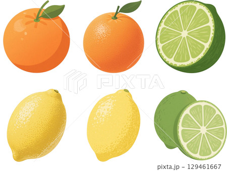 フレッシュな柑橘系フルーツ 129461667