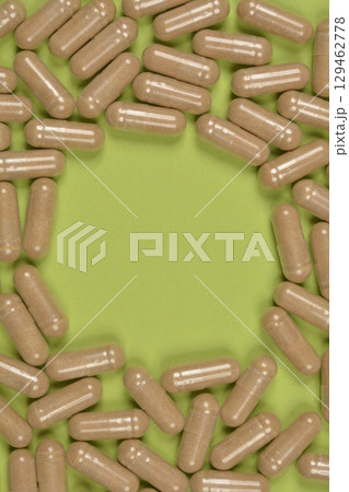 Beige capsules Beige capsules 129462778