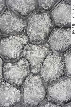 Pattern of icy hexagon Pattern of icy hexagon 129463369