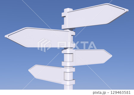 road signs collection isolated on transparent 129463581