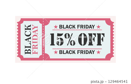 Black Friday 15% Off Coupon Discount Voucher Black Friday 15% Off Coupon Discount Voucher 129464541
