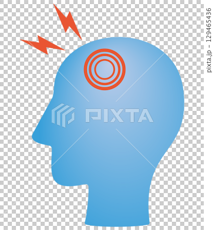 Headache illustration Headache illustration 129465436