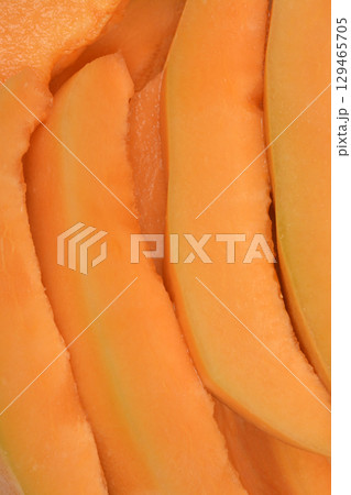 Cantaloupe slices Cantaloupe slices 129465705