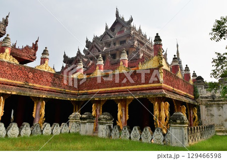 ミャンマー、マンダレー、バーガヤー寺院 129466598