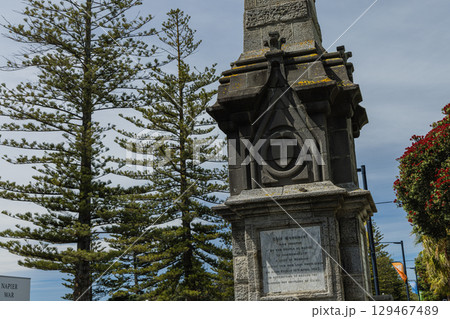 ニュージーランド ホークスベイ地方のネイピアの街並み ニュージーランド ホークスベイ地方のネイピアの街並み 129467489