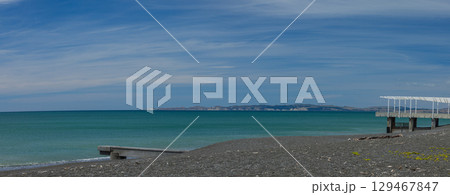 ニュージーランド ホークスベイ地方のネイピア・ビーチの風景 ニュージーランド ホークスベイ地方のネイピア・ビーチの風景 129467847