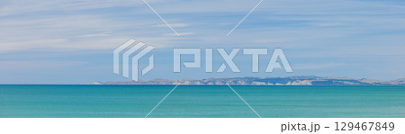 ニュージーランド ホークスベイ地方のネイピア・ビーチの風景 ニュージーランド ホークスベイ地方のネイピア・ビーチの風景 129467849