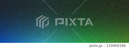 Digital Tech Blue Green Gradient Background for Data, AI, Science. Fintech Pixel Grid Pattern for Finance, Blockchain or Business Forum. BG for Machine Learning and Medical Research. Vector backdrop. 129468166