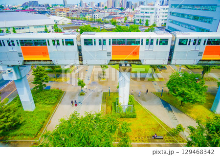 多摩モノレールと立川の街 129468342