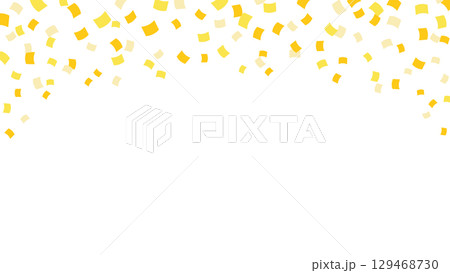 ゴールドの紙吹雪のベクター素材 129468730