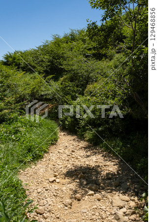 栃木県那須連山の登山道の風景 129468856