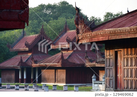 ミャンマー、マンダレー、旧王宮 ミャンマー、マンダレー、旧王宮 129469062