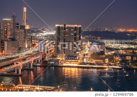 《兵庫県》神戸ベイエリア・都市夜景 《兵庫県》神戸ベイエリア・都市夜景 129469786