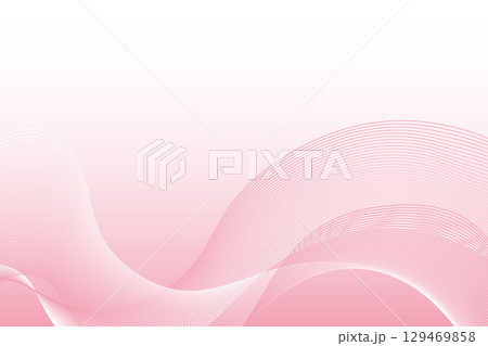 ピンクの波形ライン アブストラクト背景01 ピンクの波形ライン アブストラクト背景01 129469858