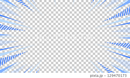 柄入りの集中線、背景フレーム、ポップなデザイン 柄入りの集中線、背景フレーム、ポップなデザイン 129470173