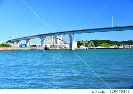 天草未来大橋周辺を望む(熊本県天草市)【2025.7】 129470398