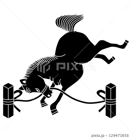 相馬家繋ぎ馬という家紋です。相馬義胤、神田正高、三田綱勝の家紋です。 129471658