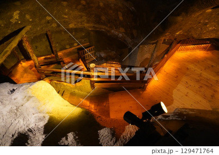 ポーランドの京都クラクフ旧市街地周辺風景 129471764