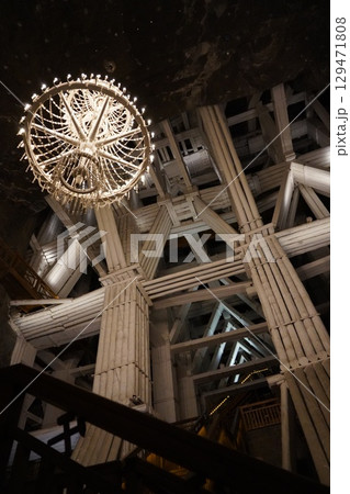 ポーランドの京都クラクフ旧市街地周辺風景 129471808