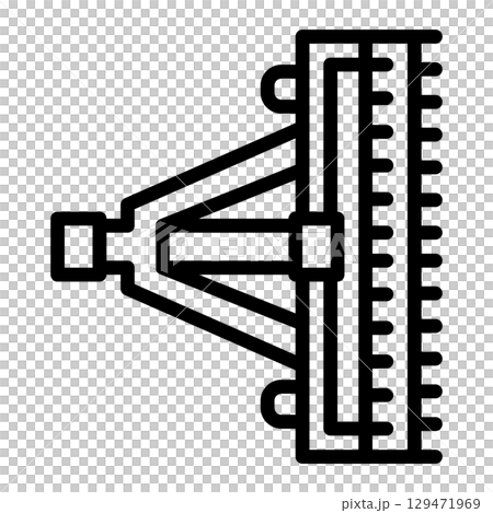 farming cultivator trailer icon 129471969