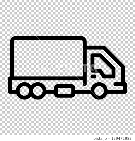 agricultural cargo truck icon 129471982