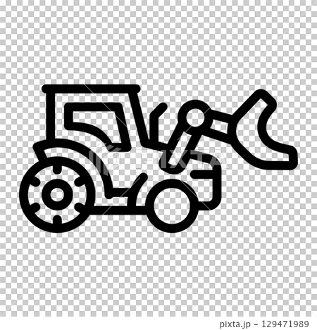 wheel loader icon 129471989