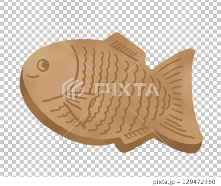 鯛魚燒的手繪插圖 鯛魚燒的手繪插圖 129472380