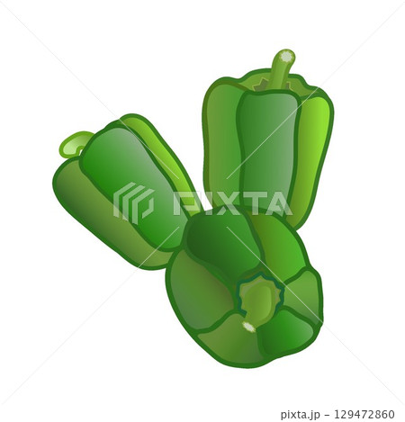 ピーマンのイラスト 129472860