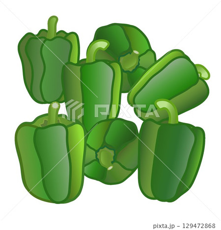ピーマンのイラスト 129472868