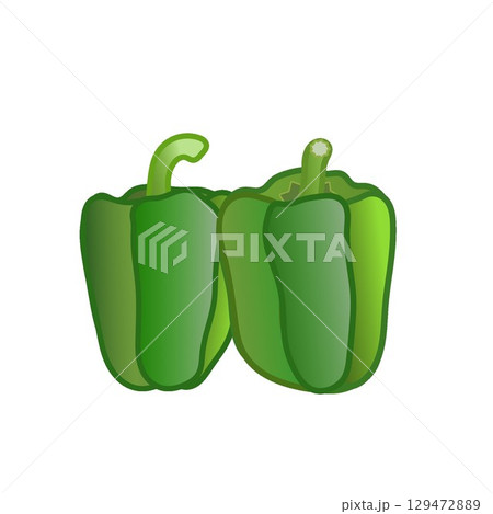 ピーマンのイラスト 129472889