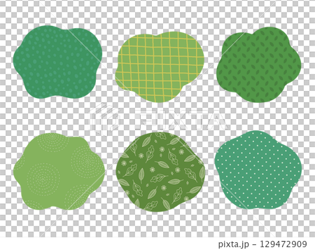 Cute background shape material inspired by a green forest 129472909